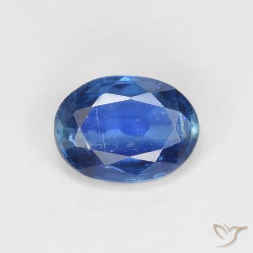 1.45ct Naturale Blu navy Cianite, Ovale, VS-SI