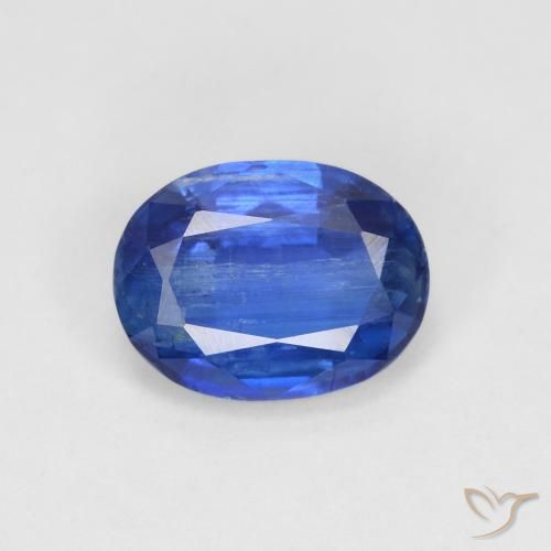 Cianite Blu scuro naturale da 1.69 ct, Ovale, VS-SI