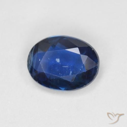 1.39ct Naturale Blu navy Cianite, Ovale, VS-SI