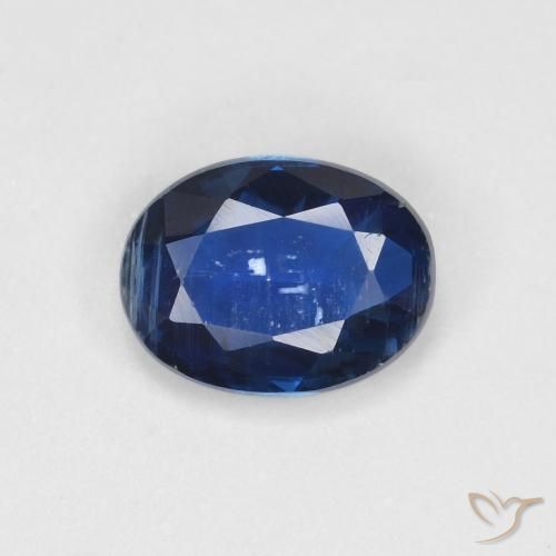 Cianite Blu navy naturale da 1.39 ct, Ovale, VS-SI