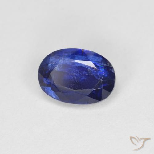 Cianite Blu scuro naturale da 1.12 ct, Ovale, VS-SI