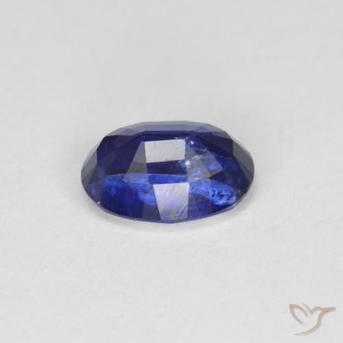 Cianite Blu scuro naturale da 1.12 ct, Ovale, VS-SI