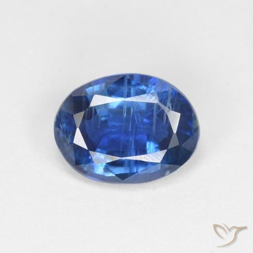 1.52ct Naturale Blu navy chiaro Cianite, Ovale, VS-SI, Photo A