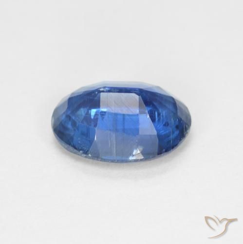 Cianite Blu navy chiaro naturale da 1.52 ct, Ovale, VS-SI