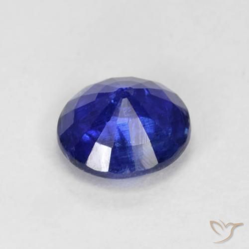 Cianite Blu scuro naturale da 0.97 ct, Rotondo, SI