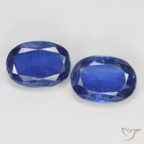 Gemme di Cianite Blu navy naturale da 2.11 ct, Ovale, SI