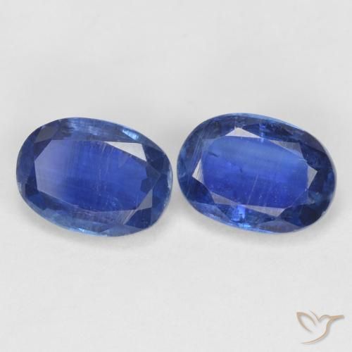 Gemme di Cianite Blu navy naturale da 2.11 ct, Ovale, SI