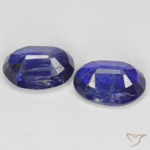 Gemme di Cianite Blu Navy Intenso naturale da 2.02 ct, Ovale, SI