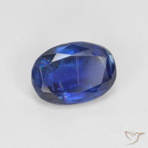 Cianite Blu navy naturale da 1.06 ct, Ovale, VS