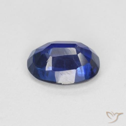 Cianite Blu navy naturale da 1.06 ct, Ovale, VS