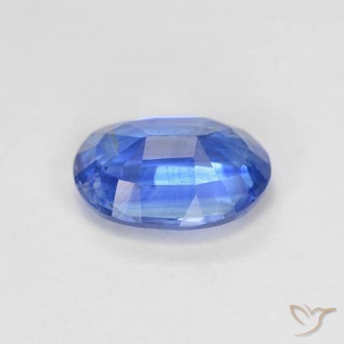 Cianite Blu profondo azzurro naturale da 1.54 ct, Ovale, VS-SI