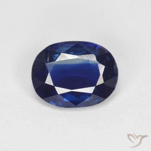 1.39ct Naturale Blu navy Cianite, Ovale, VS-SI, Photo A