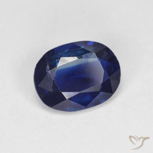 Cianite Blu navy naturale da 1.39 ct, Ovale, VS-SI