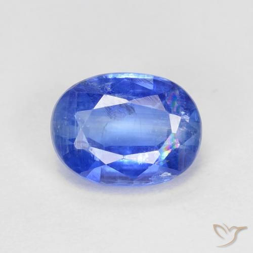 Cianite Blu profondo azzurro naturale da 1.81 ct, Ovale, VS-SI