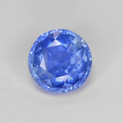 Cianite Blu profondo azzurro naturale da 1.11 ct, Taglio rotondo, VS