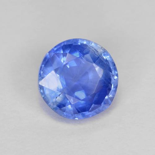 Cianite Blu profondo azzurro naturale da 1.11 ct, Taglio rotondo, VS
