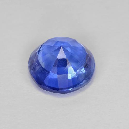 Cianite Blu profondo azzurro naturale da 1.11 ct, Taglio rotondo, VS