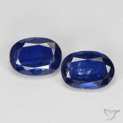 2.17ctw Naturale Blu reale Cianite, Ovale, VS, Photo A