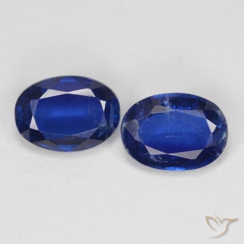 1.88ctw Naturale Blu scuro Cianite, Ovale, VS
