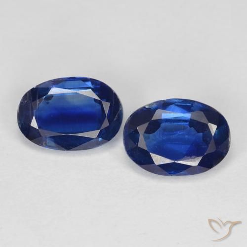 1.95ctw Naturale Blu scuro Cianite, Ovale, VS-SI