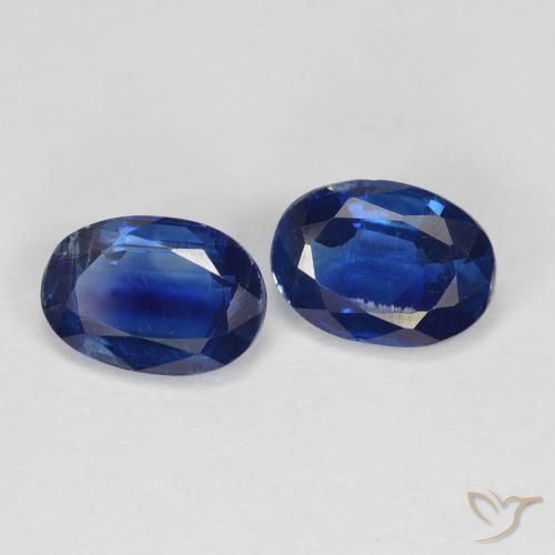 Gemme di Cianite Blu scuro naturale da 1.95 ct, Ovale, VS-SI