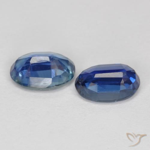 Gemme di Cianite Blu scuro naturale da 1.95 ct, Ovale, VS-SI