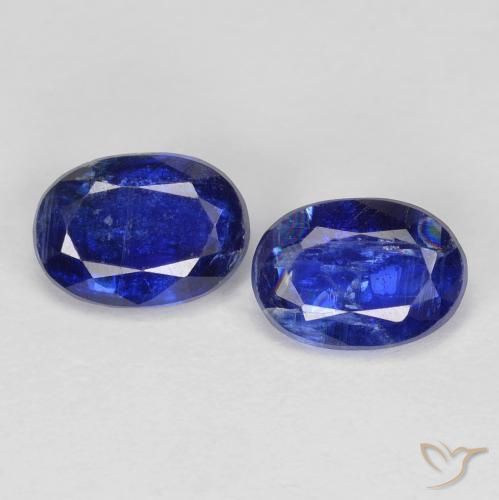 1.97ctw Naturale Blu reale Cianite, Ovale, SI