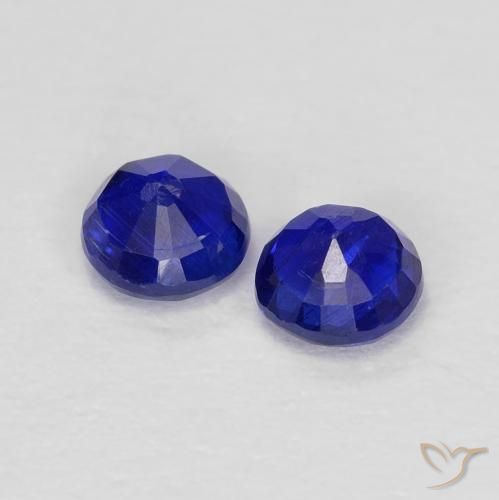 Gemme di Cianite Blu scuro naturale da 0.56 ct, Rotondo, VS