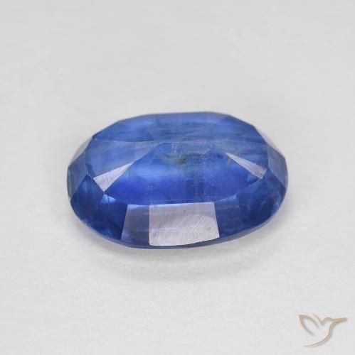 Cianite Blu profondo azzurro naturale da 2.92 ct, Ovale, VS-SI