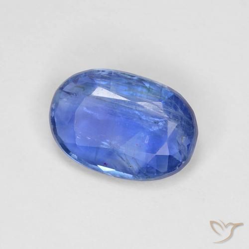 Cianite Blu profondo azzurro naturale da 2.65 ct, Ovale, VS-SI