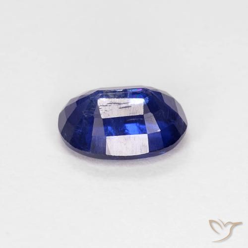 Cianite Blu Navy Intenso naturale da 0.98 ct, Ovale, VS-SI