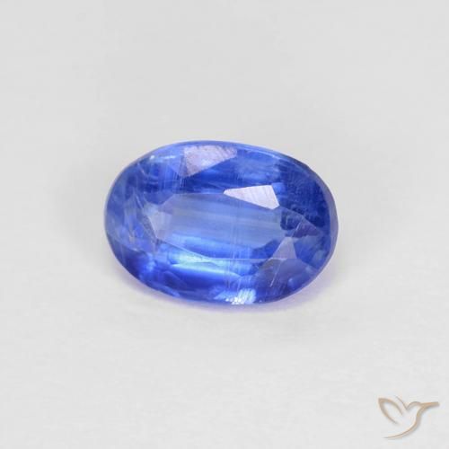Cianite Blu profondo azzurro naturale da 0.91 ct, Ovale, SI