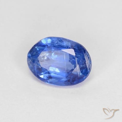 Cianite Blu profondo azzurro naturale da 1.00 ct, Ovale, SI