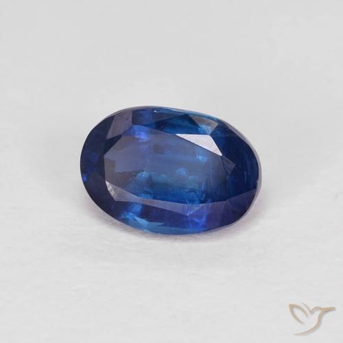 Cianite Blu navy naturale da 1.08 ct, Ovale, VS-SI