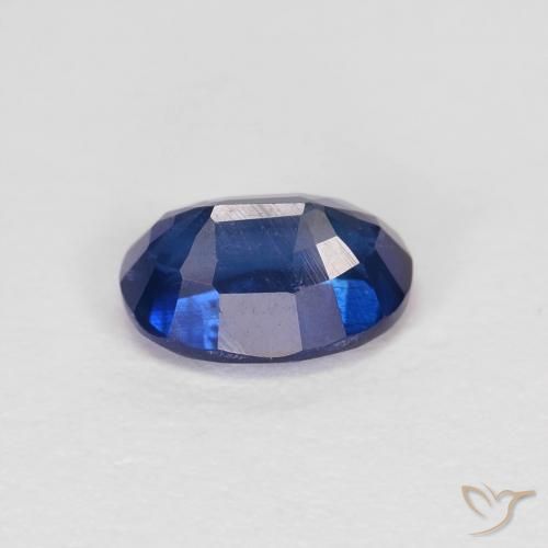 Cianite Blu navy naturale da 1.08 ct, Ovale, VS-SI