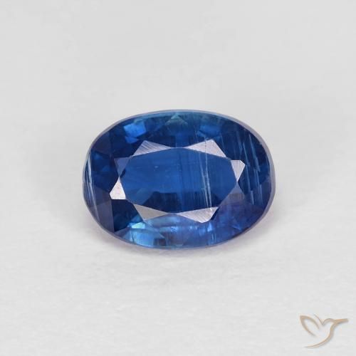 1.20ct Naturale Blu navy Cianite, Ovale, VS-SI