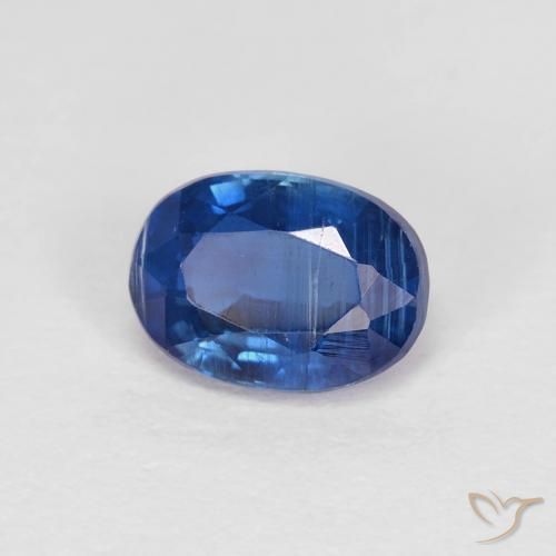 Cianite Blu navy naturale da 1.20 ct, Ovale, VS-SI