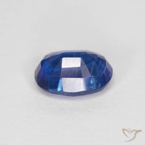 Cianite Blu navy naturale da 1.20 ct, Ovale, VS-SI