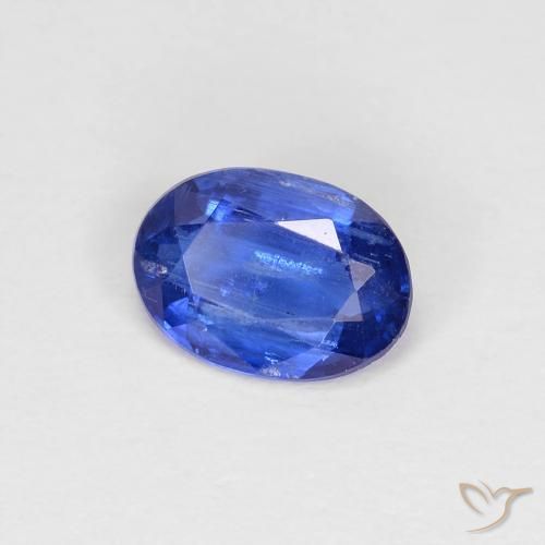 Cianite Blu scuro naturale da 0.85 ct, Ovale, VS-SI