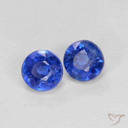 0.63ctw Naturale Blu navy Cianite, Rotondo, VS