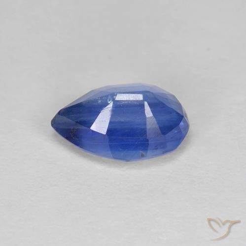Cianite Blu navy naturale da 1.37 ct, Forma a pera, SI