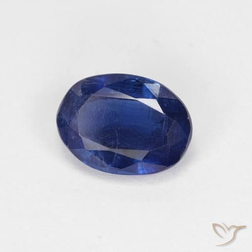 Cianite Blu navy naturale da 1.08 ct, Ovale, VS-SI