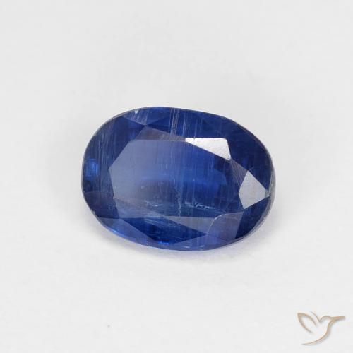 Cianite Blu scuro naturale da 1.14 ct, Ovale, VS-SI