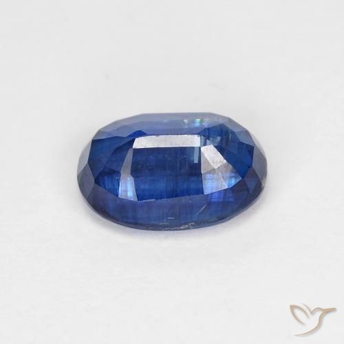 Cianite Blu scuro naturale da 1.14 ct, Ovale, VS-SI