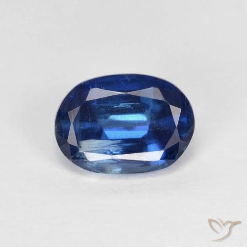 1.15ct Naturale Blu navy Cianite, Ovale, VS-SI