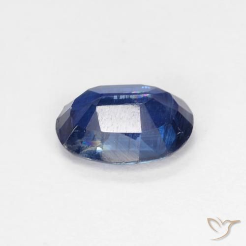 Cianite Blu navy naturale da 0.99 ct, Ovale, VS-SI