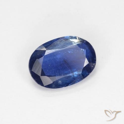 Cianite Blu scuro naturale da 0.91 ct, Ovale, VS-SI