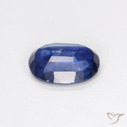 Cianite Blu scuro naturale da 0.91 ct, Ovale, VS-SI