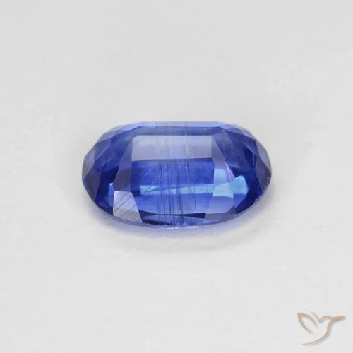 Cianite Blu profondo azzurro naturale da 0.89 ct, Ovale, VS-SI