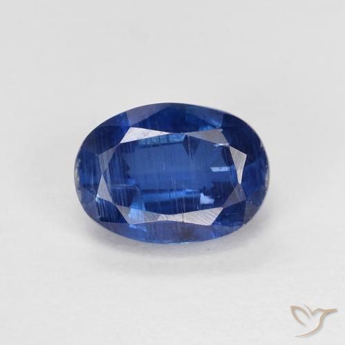 1.31ct Naturale Blu navy Cianite, Ovale, VS-SI